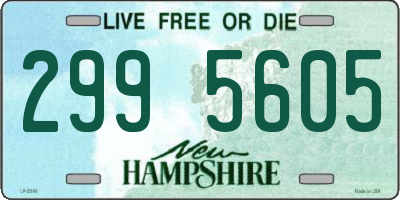 NH license plate 2995605