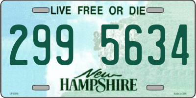NH license plate 2995634
