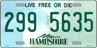 NH license plate 2995635
