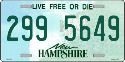 NH license plate 2995649