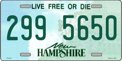 NH license plate 2995650