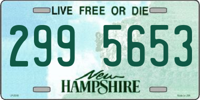 NH license plate 2995653