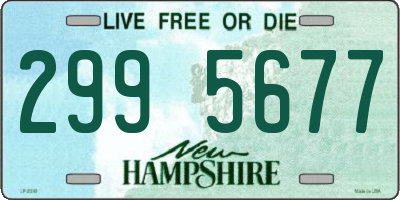 NH license plate 2995677