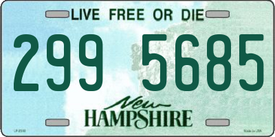 NH license plate 2995685
