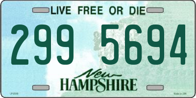 NH license plate 2995694