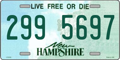 NH license plate 2995697