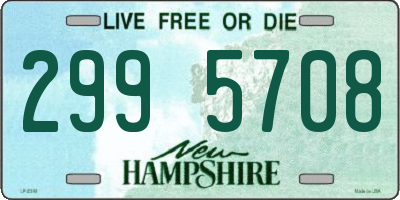 NH license plate 2995708