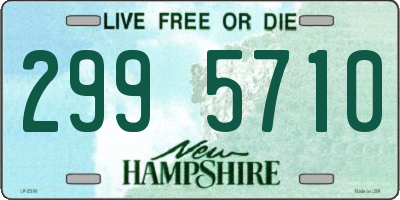 NH license plate 2995710