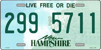 NH license plate 2995711