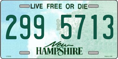 NH license plate 2995713