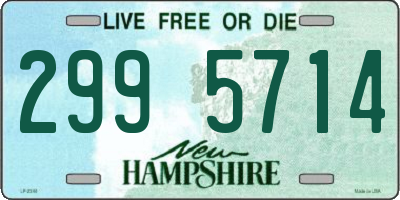NH license plate 2995714