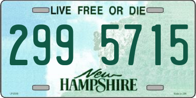 NH license plate 2995715