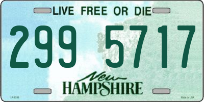 NH license plate 2995717