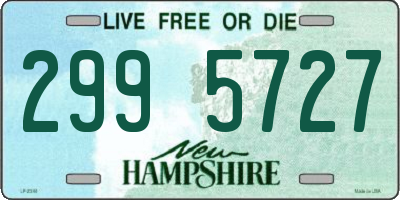 NH license plate 2995727