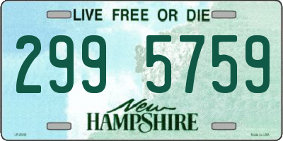 NH license plate 2995759