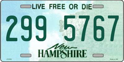 NH license plate 2995767