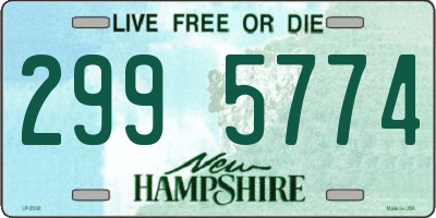 NH license plate 2995774