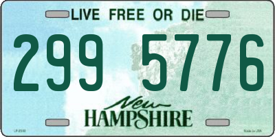 NH license plate 2995776