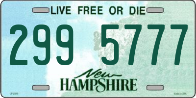 NH license plate 2995777