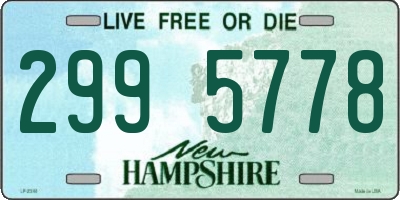 NH license plate 2995778