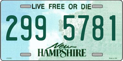NH license plate 2995781