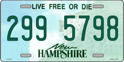NH license plate 2995798