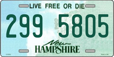 NH license plate 2995805