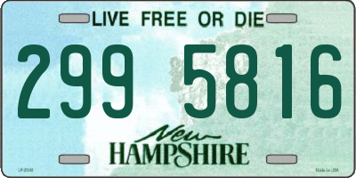 NH license plate 2995816