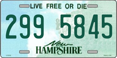 NH license plate 2995845