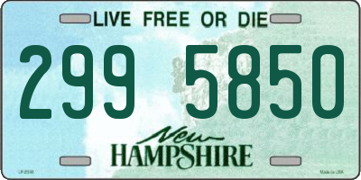 NH license plate 2995850