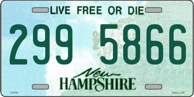 NH license plate 2995866