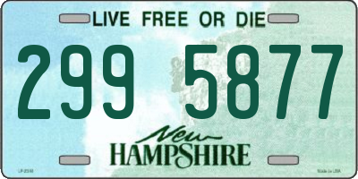 NH license plate 2995877