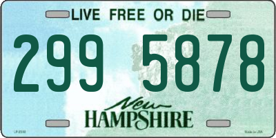 NH license plate 2995878