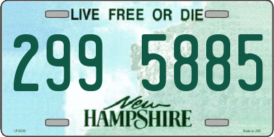 NH license plate 2995885