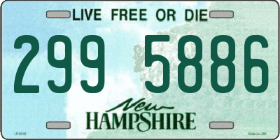 NH license plate 2995886