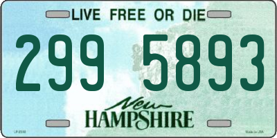 NH license plate 2995893