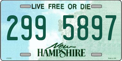NH license plate 2995897