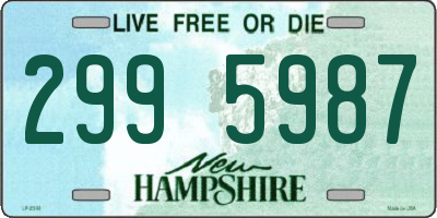 NH license plate 2995987