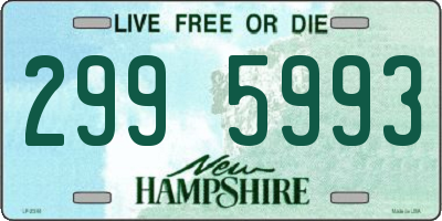 NH license plate 2995993