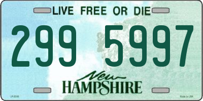NH license plate 2995997