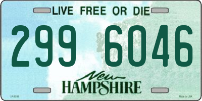 NH license plate 2996046