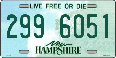 NH license plate 2996051