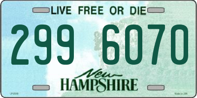 NH license plate 2996070