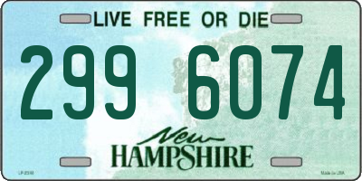 NH license plate 2996074