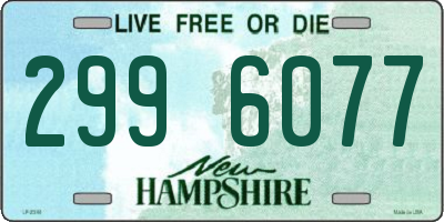 NH license plate 2996077