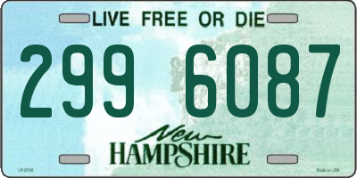NH license plate 2996087
