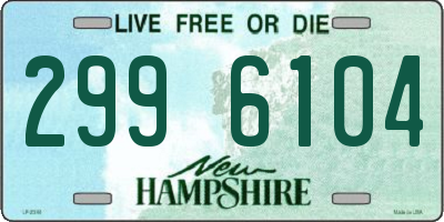 NH license plate 2996104