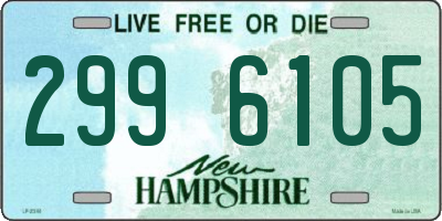 NH license plate 2996105