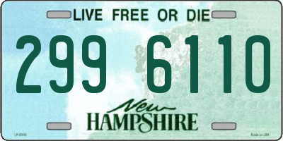 NH license plate 2996110