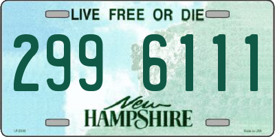 NH license plate 2996111